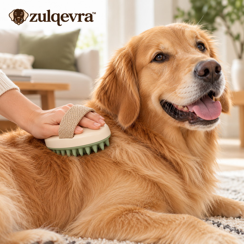 Zulqevra™ FurArc Removable-Pad Grooming Brush