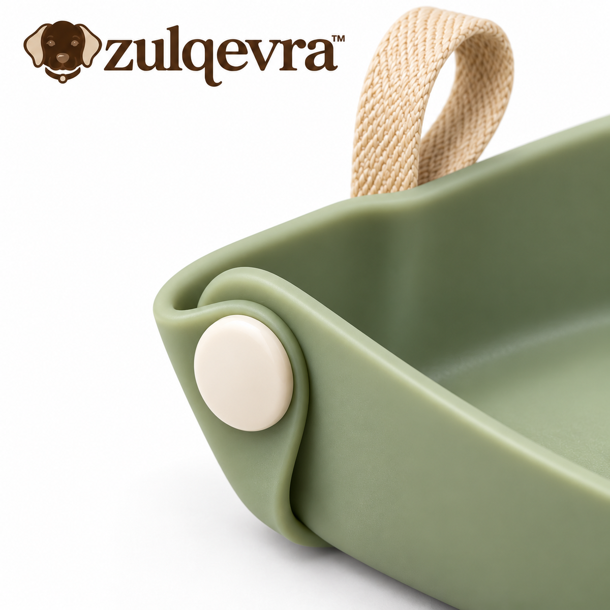 Zulqevra™ LoopBowl Snap-Flat Travel Bowl