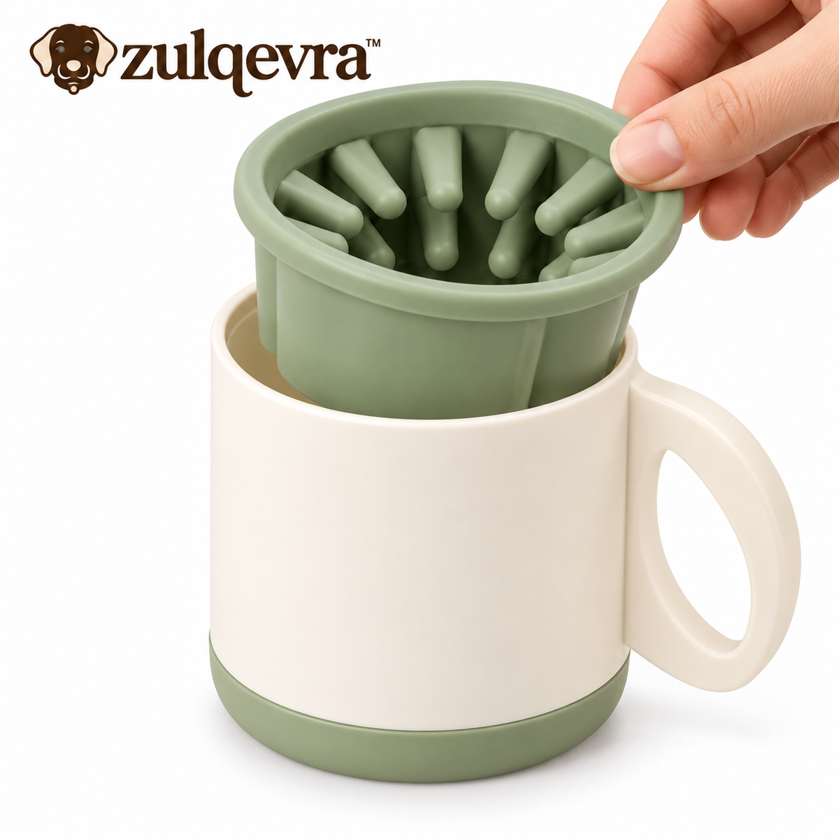 Zulqevra™ RinseLeaf Removable-Liner Paw Cup