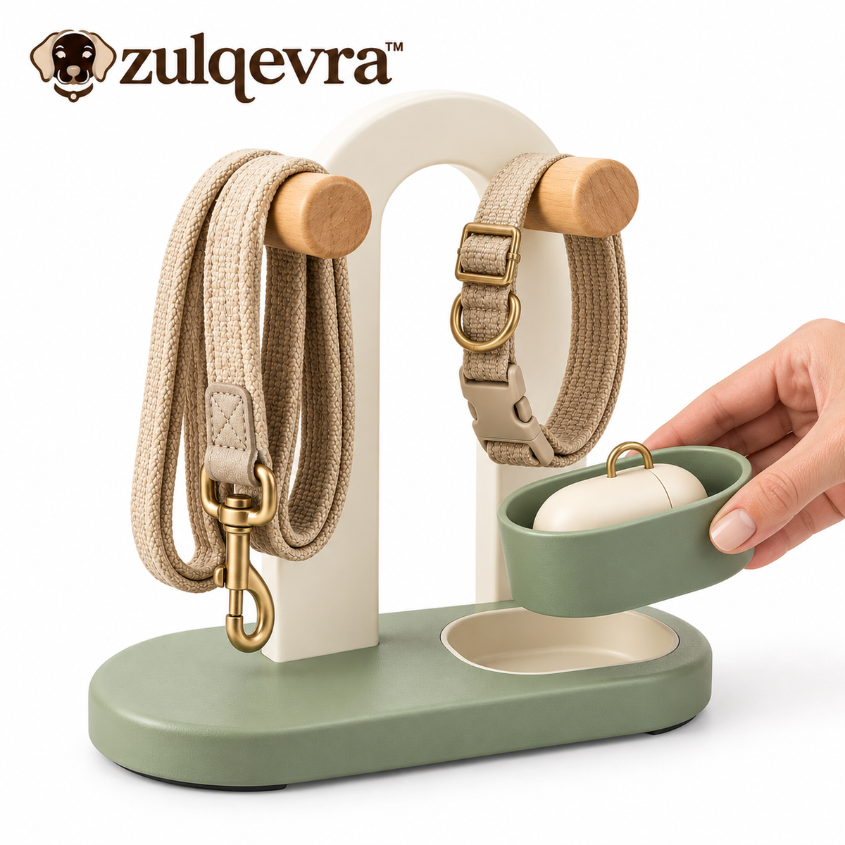 Zulqevra™ NestDock Dog Gear Organizer